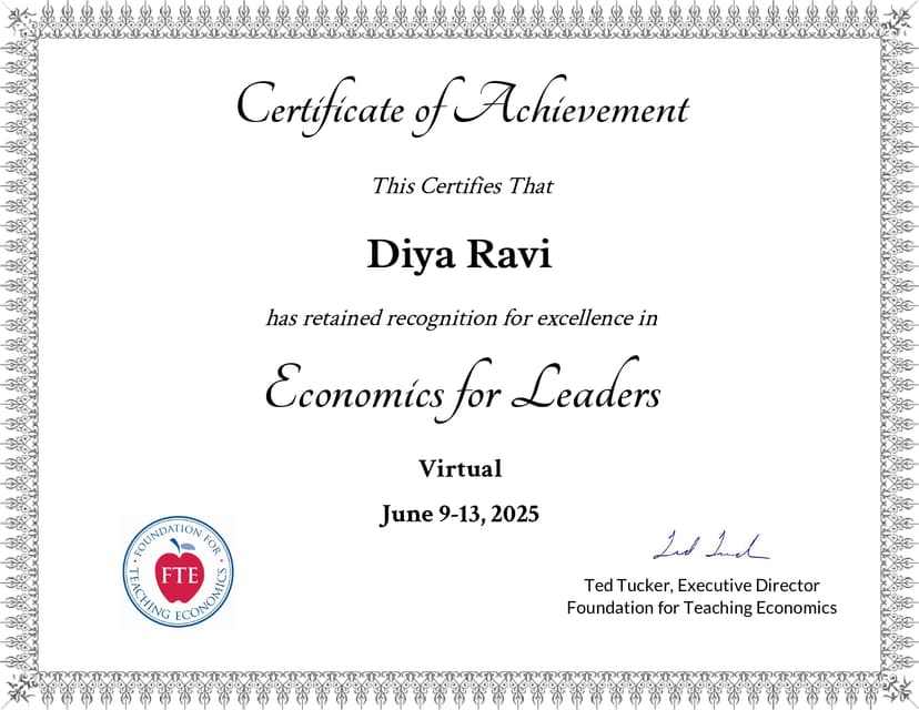 Economics Certificate